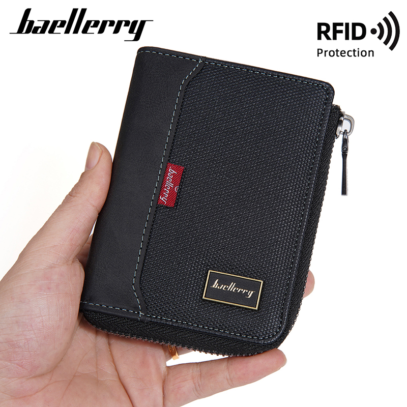 Luxury Lifestyle Photography - Baellerry RFID, billeteras cortas simples con