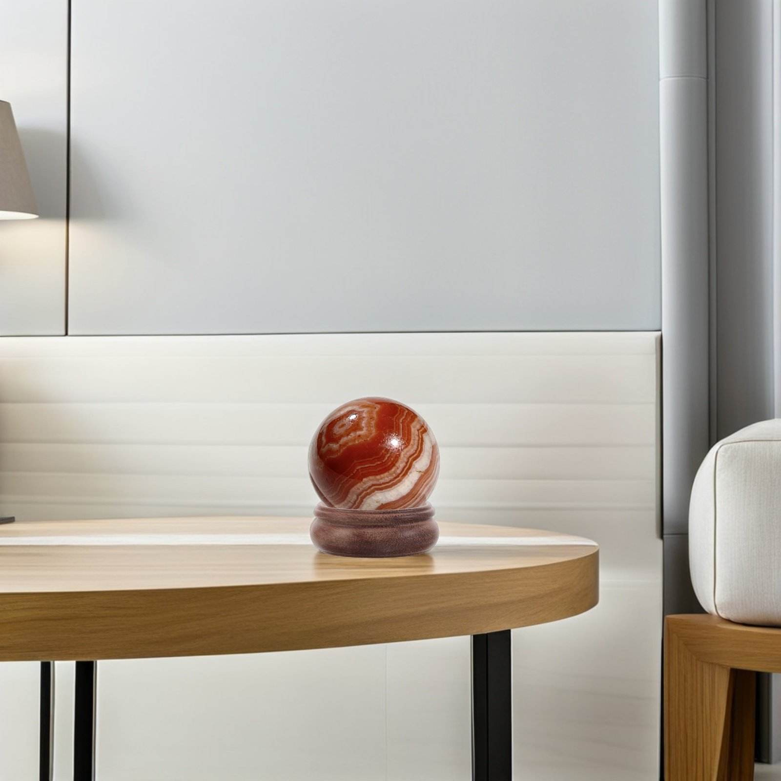 Soporte de Madera para Esfera  - Crystal Ball Decor reseña y precio