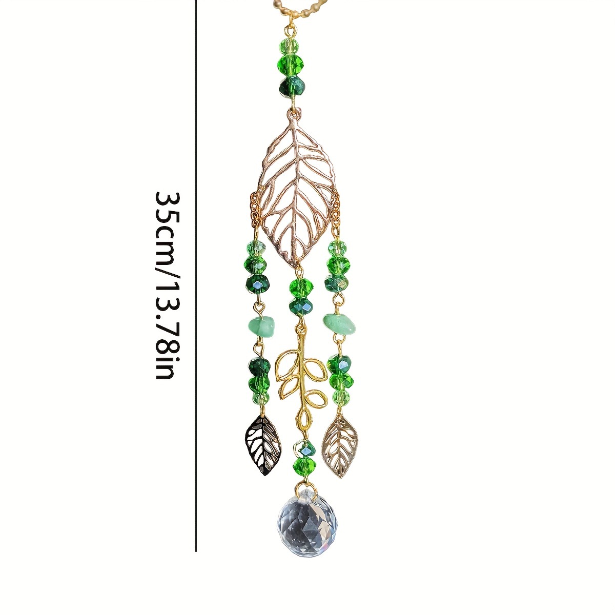 Atrapasueños de Cristal Verde, - Crystal Ball Decor reseña y precio
